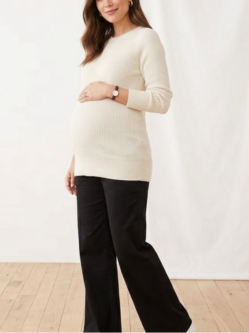 Thyme Maternity Pants Button Tabs